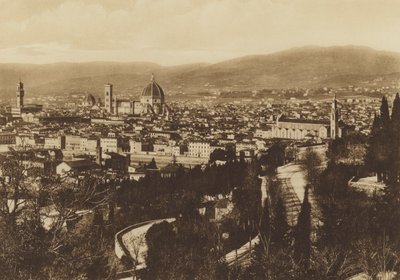 Florence: Panorama di Firenze visto da S Miniato al Monte by Italian Photographer