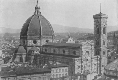 Florence, The Cathedral View in Panorama from the Dome of San Lorenzo by Italian Photographer