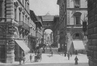 Florence, Via Strozzi by Italian Photographer
