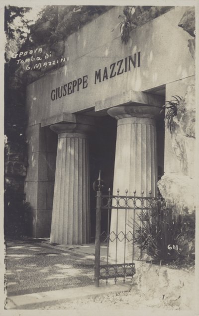 Genoa, Tomb of Giuseppe Mazzini by Italian Photographer