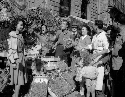 Grape Festival in Florence, c.1955 by Italian Photographer