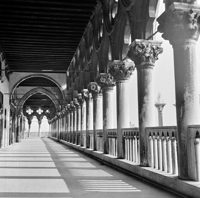 Loggia of the Palazzo Ducale, Venice, c.1960 by Italian Photographer