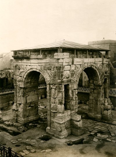Marcus Aurelius Arch After Its Restorations, Tripoli, Libya by Italian Photographer