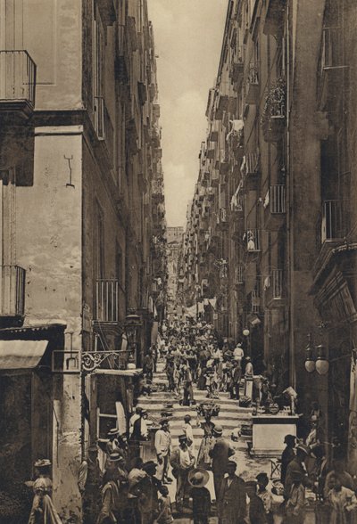 Naples: Gradoni of Chiaia by Italian Photographer