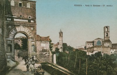 Perugia, Porta S Girolamo, 15th century by Italian Photographer