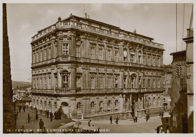 Perugia, Universita degli Stranieri, c 1920 by Italian Photographer