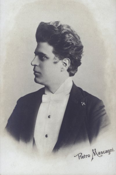 Pietro Mascagni, Italian composer of the opera Cavalleria Rusticana by Italian Photographer