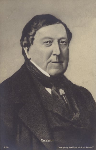 Portrait of Gioachino Rossini by Italian Photographer