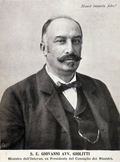 Portrait of Giovanni Giolitti, Italian politician by Italian Photographer