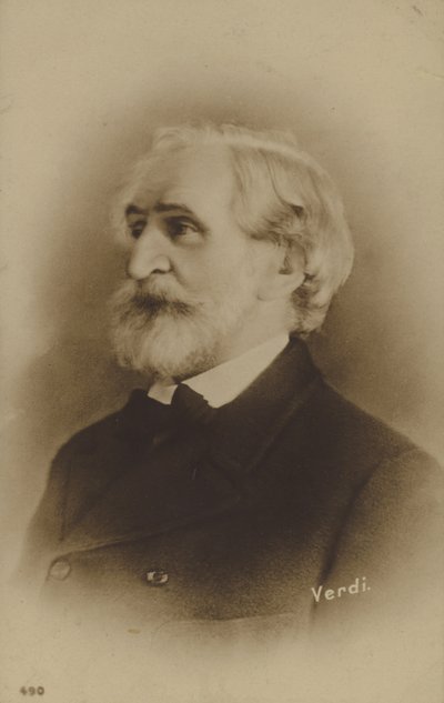Portrait of Giuseppe Verdi by Italian Photographer