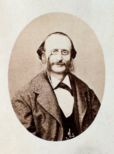Portrait of Jacques Offenbach, German Composer by Italian Photographer