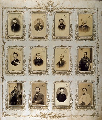 Risorgimento: Portraits of the Thousand (or Red Shirts), Who Participated in the Expedition of Giuseppe Garibaldi by Italian Photographer