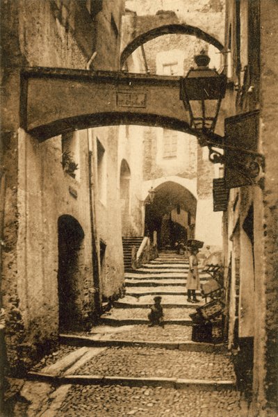 San Remo, Old Town, Via Santa Brigida by Italian Photographer