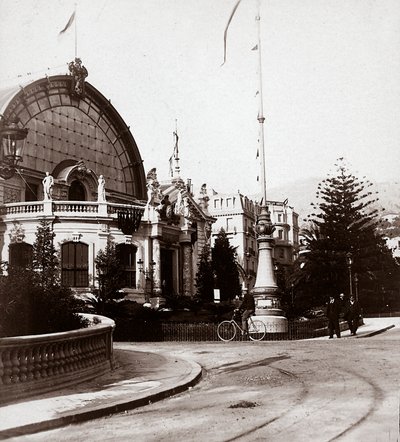 The Entrance to the Fine Arts Exposition in Montecarlo, 25/02/1898 by Italian Photographer