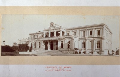 The Main Facade of the Casino of Montecarlo Halfway Through Construction by Italian Photographer