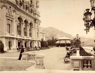 The Seafront Terrace near the Casino of Montecarlo, in Monaco by Italian Photographer