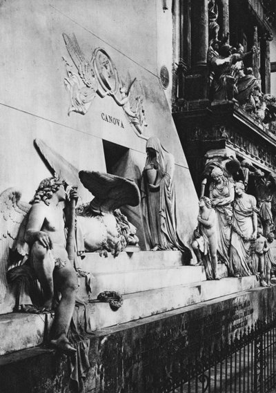 Venice, Monument to Canova by Italian Photographer