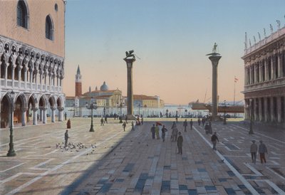 Venice, Piazzetta San Marco and the Two Columns by Italian Photographer