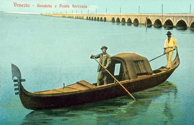 Venice, Gondola, Ponte Ferrovia by Italian Photographer
