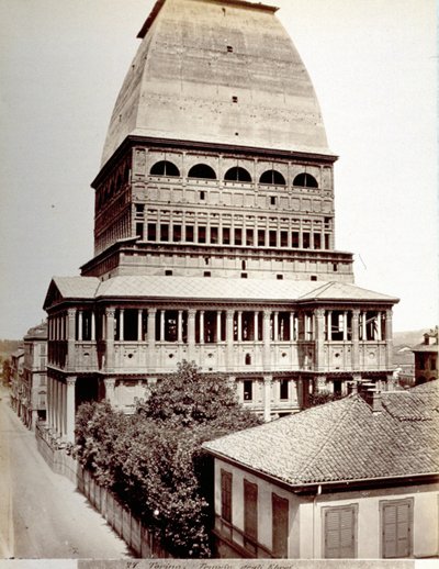 View of the Antonellian Mole in Turin, c.1878 by Italian Photographer