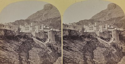 View of the Palace of the Princes in the Principality of Monaco by Italian Photographer