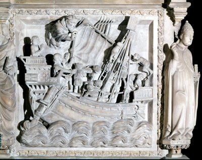 14th century ship. Church of St. Eustorgio in Milan. by Italian School