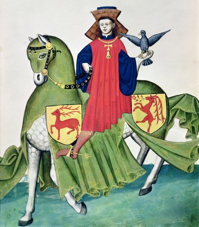 A Falconer, from Codex de Capodilista by Italian School