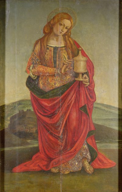 A Female Saint with a Chalice, possibly Mary Magdalene, probably 16th century by Italian School