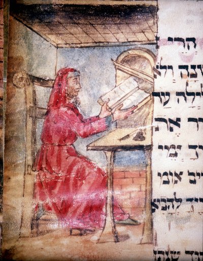 A Jewish Doctor at his Desk by Italian School