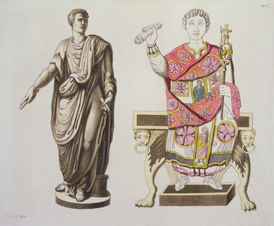A Roman Senator and an Official, from Costumi dei Romani by Italian School