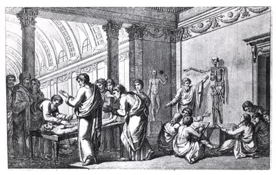 A School of Anatomy in Antiquity, from Tabulae Anatomicae by Pietro Berrettini da Cortona (1596-1669) published in Rome, 1778 by Italian School
