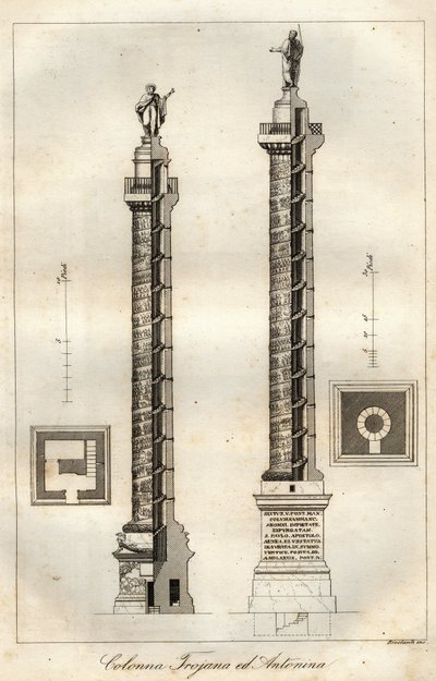 A cross-section diagram of Trajan