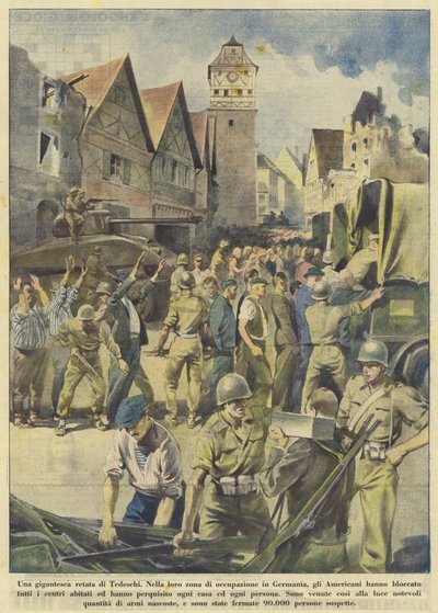 A Gigantic Raid of Germans by Italian School
