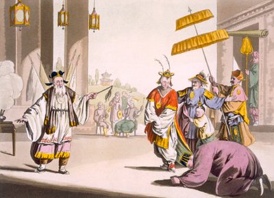 A theatrical performance in the open air, c.1820s-30s by Italian School
