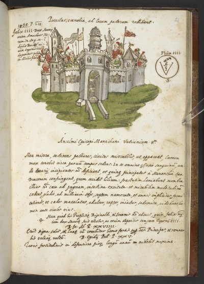 Prophecies and images of the fifteenth Pope, by Joachim of Fiore by Italian School