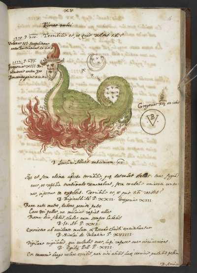 Prophecies and images of the fifteenth Pope, by Joachim of Fiore by Italian School