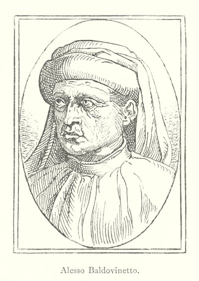 Alesso Baldovinetti (engraving) by Italian School