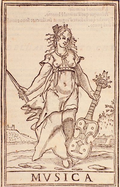 Allegory of music, page from 