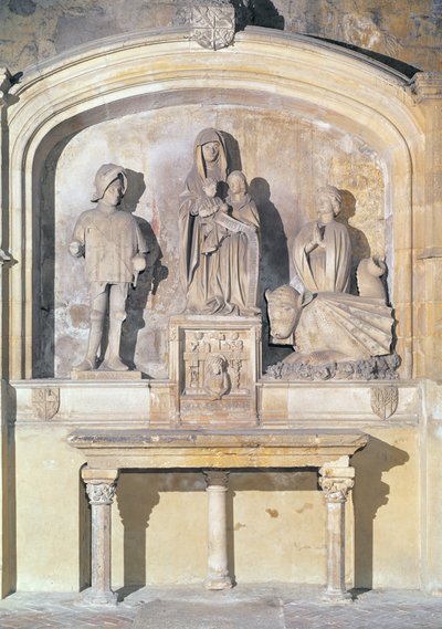 Altarpiece of St. Anne, the Virgin and the infant Christ, with St. Maurice, St. Martha and the Tarasque (the dragon of Tarascon) 1470 by Italian School