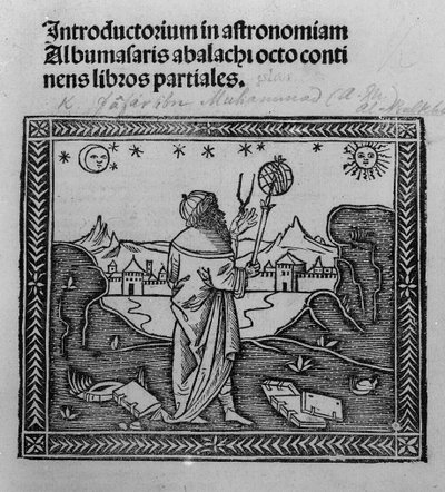 An Astronomer Stargazing, from Introductorium in Astronomiam by Italian School
