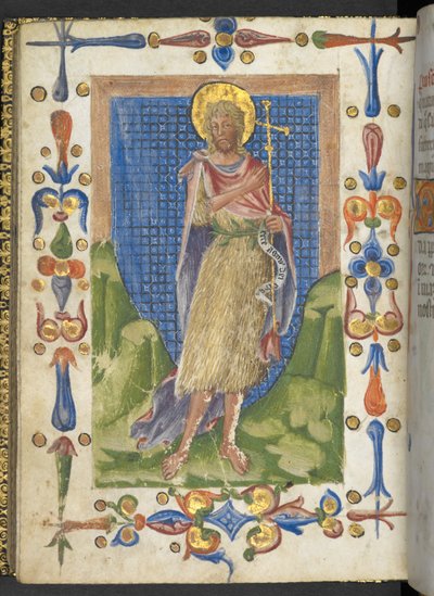 An Illuminated Page from Calendarium (early 15th century) by Italian School