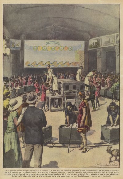 An Original Ceremony for an Original Raffle by Italian School