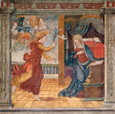 Anonymous fresco of the end of the 15th century Camerino, Monastero di Santa Chiara by Italian School