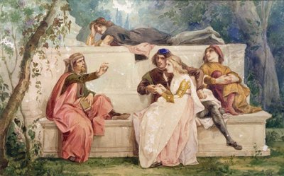 Ariosto and Tiziano by Italian School