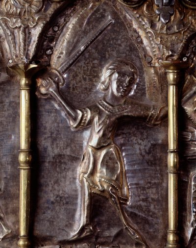 Ark of Barbarossa, with scenes of the life of St John the Baptist (wood, silver leaf and stones) by Italian School