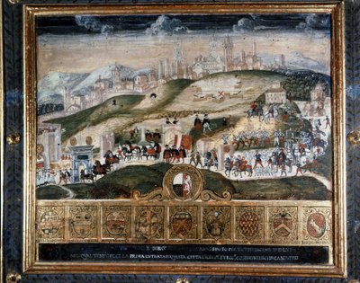 Arrival in Siena of Cosimo I of Medici (1389 - 1464) - National Archive, Siena by Italian School
