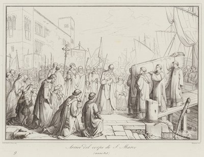 Arrival of the Body of St. Mark, 828 by Italian School