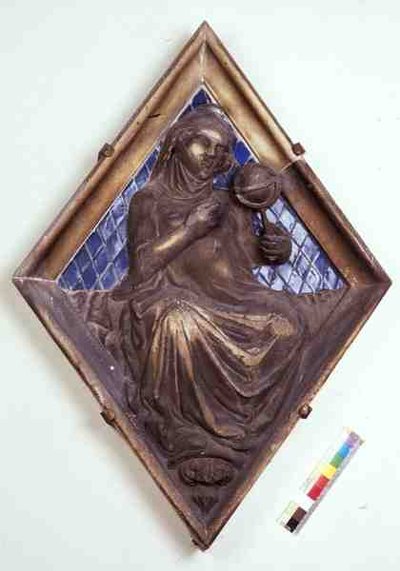 Astronomy, relief tile from the Campanile by Italian School