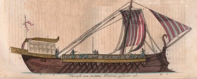 Athenian trireme, 4th Century BC (acrostolium) - engraving from 