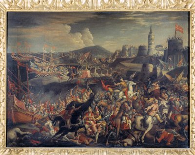 Attack of the Saracens on the Island of Malta, Defended by the Knights Hospitaller in 1565 by Italian School